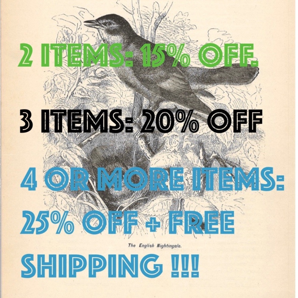 CREATE A BUNDLE & SAVE!!!  Up to 25% off JUST for buying multiple items